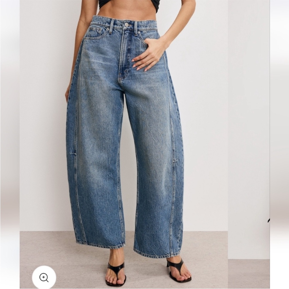 Good American Extreme Barrel Jeans  Size:28